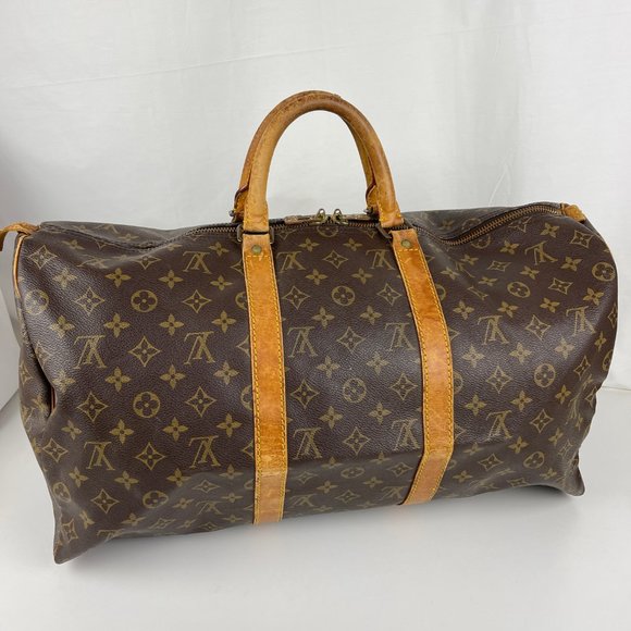 Louis Vuitton Handbags - Louis Vuitton Monogram Keepall 50 Boston Travel Bag - Authenticity Certified